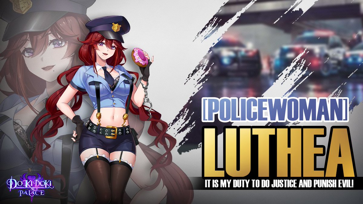 DokiPalace's tweet photo. New Dungeon Event is Coming! 
Come and sanction the bad guys with Luthea! https://t.co/SyOU9gIaDO