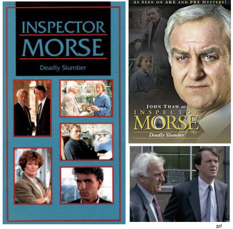 SaveRedlandLibr's tweet photo. 8:05am TODAY on #ITV3

From 1993, s7 Ep 1 #InspectorMorse 📺 “Deadly Slumber” directed by #StuartOrme &amp; written by #DanielBoyle

Based on characters from #ColinDexter’s #Morse novels📚

🌟#JohnThaw #KevinWhately #JamesGrout #JanetSuzman #RichardOwens #BrianCox #IanMcNeice https://t.co/XxHcvz7LWR