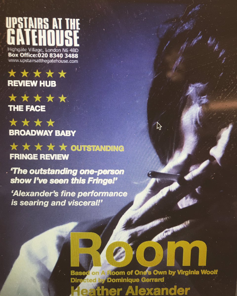 Don’t miss ROOM in London:  upstairsatthegatehouse.ticketsolve.com/shows/11736269…   @HAlexTheatre @GatehouseLondon @JSTheatre #londonreviews #hamandhigh #whatsontheatre