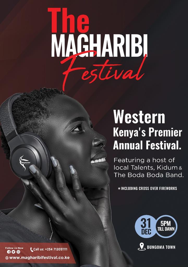 hellen_sigala's tweet photo. Book a date with #magharibifestival on 31st Dec 2022. Come enjoy live performances from the region's best artists as well as the region's cuisine and the cross over fireworks.
@dmachio @andrew_smh
@ShamahSharon @valaryajwang #Destinationingo
#TwendeBungoma
#Twendemagharibi https://t.co/FU0q1tamjb