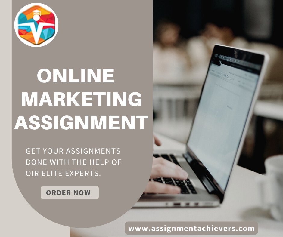 assignmenteam's tweet image. Manage all your Marketing assignments with the help of our Elite experts and get your desired solutions.
#assignment_achievers #assignment_writing_help #my_assignment_help
#professionalhelp #coding_assignment_help #educational_site #online_assignment_help #all_assignment_help