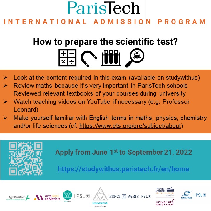 ParisTech_News's tweet photo. #studyengineeringinFrance with @AgroParisTech @ArtsetMetiers_ @ChimieParisTech @EcoledesPonts @ESPCI_Paris @InstitutOptique @Mines_Paris https://t.co/2vgdRGlEIl