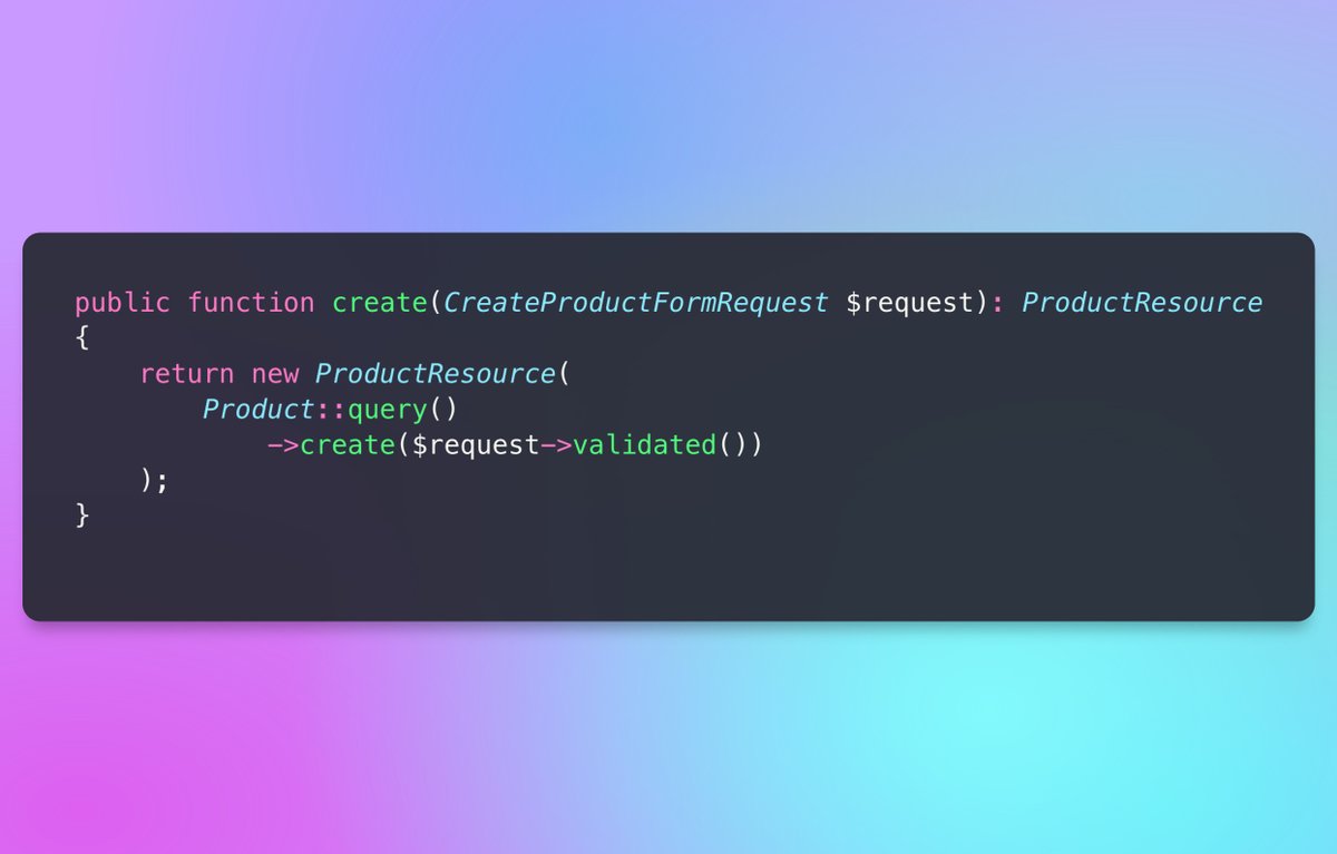 laravel_updates's tweet image. 🌶️ Keep your controller clean and tidy

- Move your validations, authorization checks, data manipulations in form request
- Response structure in Api Resource

#Laravel #LaravelTips #LaravelTricks