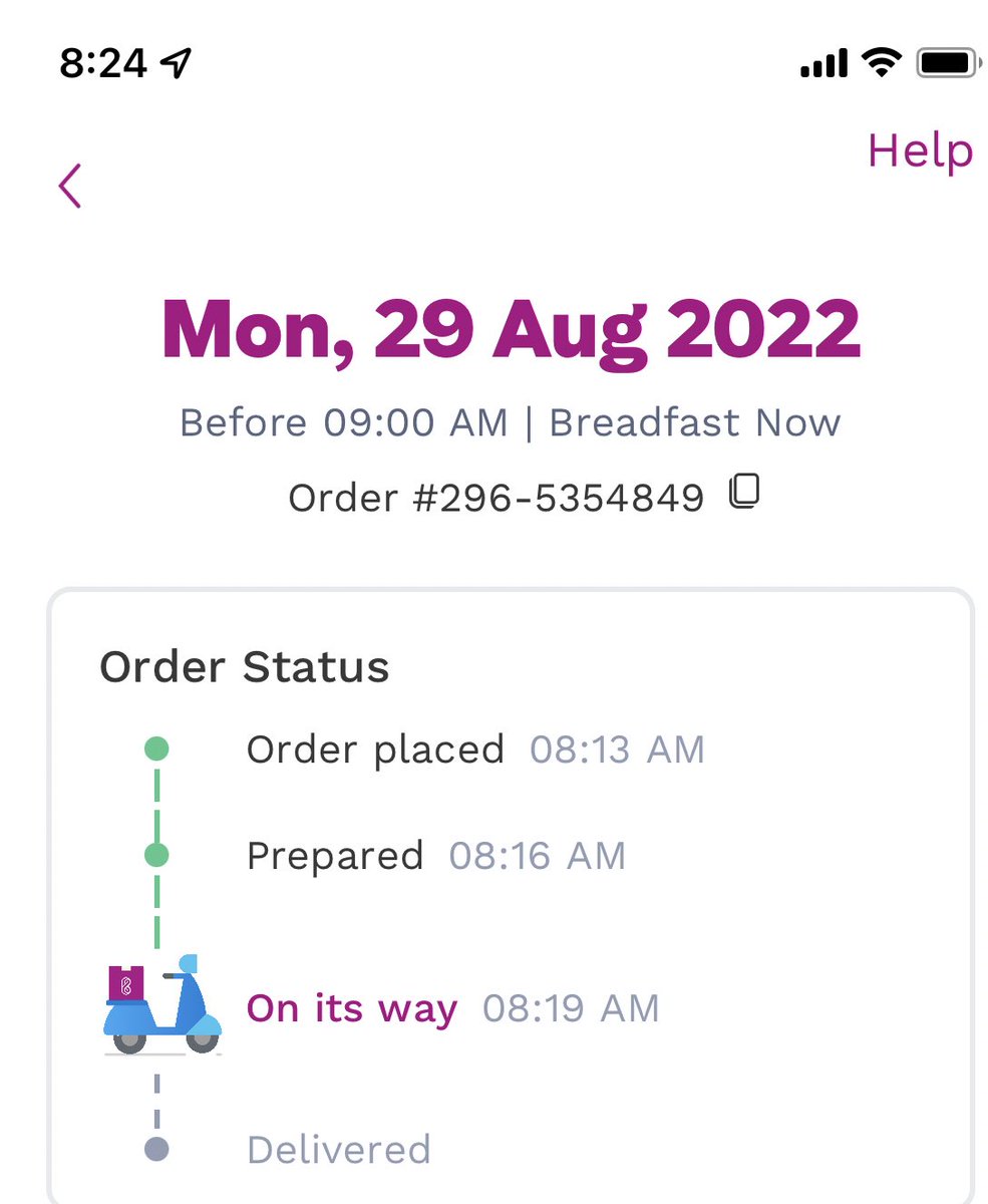 mai_301's tweet photo. It’s 10 mins exactly to get my order home ♥️
It was 8:23 while i was capturing the screenshot 😄
#breadfast https://t.co/B0HqWpJlN2