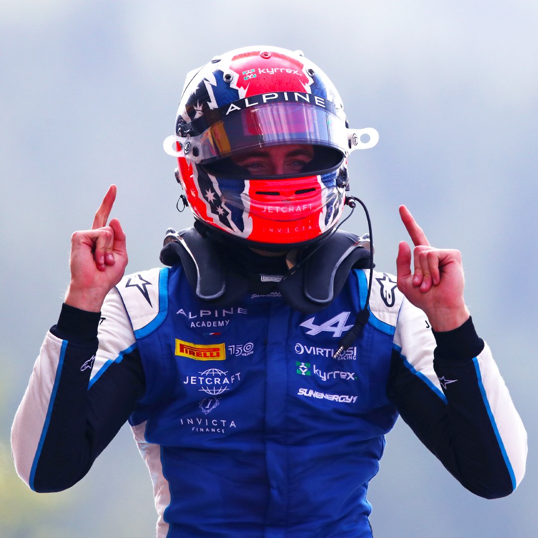 ausgrandprix's tweet photo. You never forget your first #F2 Feature Race win 🏆

What a ripper weekend for @jackdoohan33 in Belgium! 👏

#BelgianGP https://t.co/3aYb7qxPcX