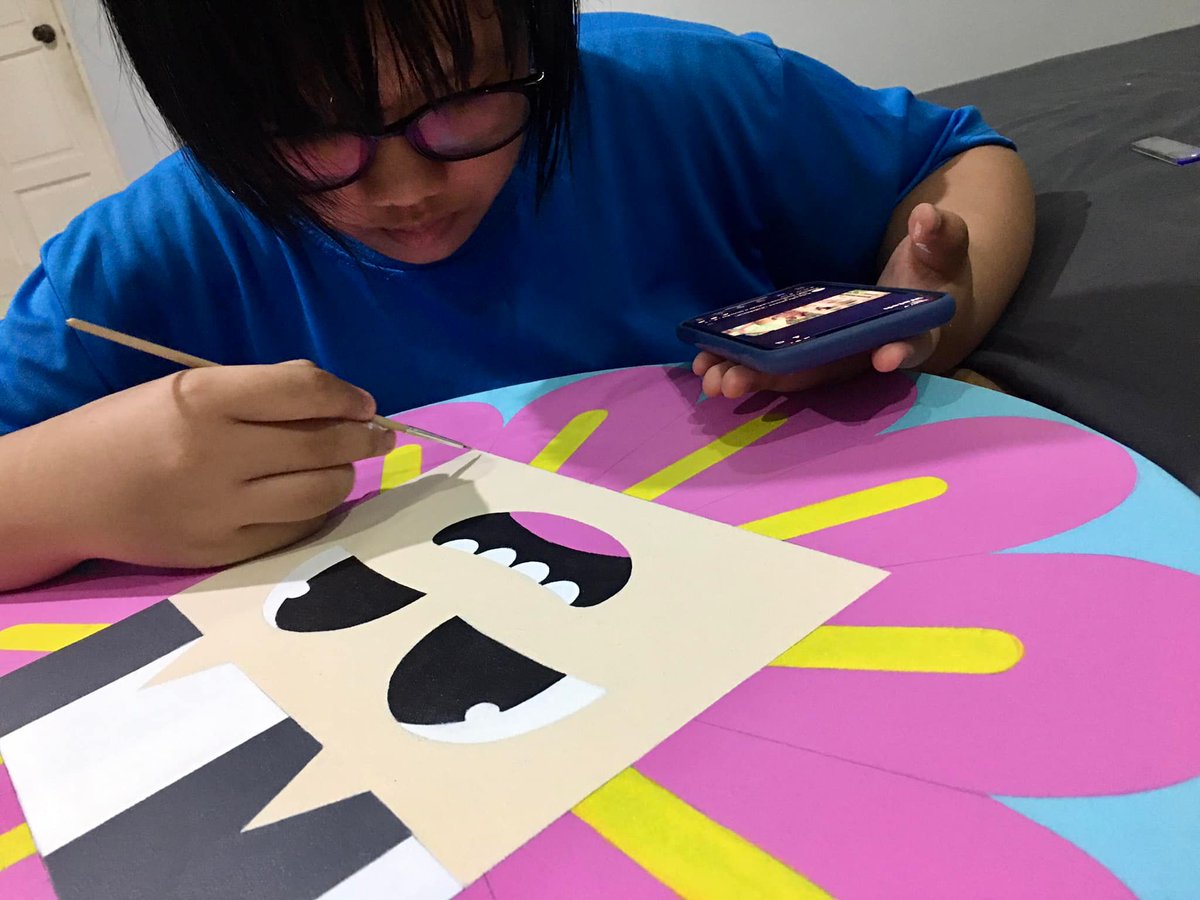 ฺBig Smile!!!
New Art Work ❤️
#NarunyaArt #BabyCube #ArtToy
#KidArt #ChildArtist
#DoodleArt #NFTs  #NFTartist  
#NFTGiveaway  #cryptocurrency