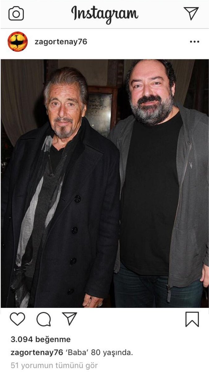magazinciyim's tweet photo. yemeksepeti'nin kurucusu nevzat aydın, al pacino'nun doğum gününü kutluyor ve birden olaylar çok farklı bir yere gidiyor https://t.co/VIWub1rq1R
