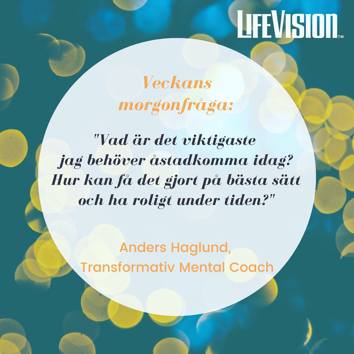andershaglund's tweet image. Hoppas din dag börjat bra 😊 Här kommer veckans morgonfråga som jag tror gör skillnad för dig om du tar en stund och reflekterar över den en stund på starten av din dag… Ha en bra vecka allihop.

#morgonfråga #powerofquestions #lifevision #inspiration #ledarskap #visdom