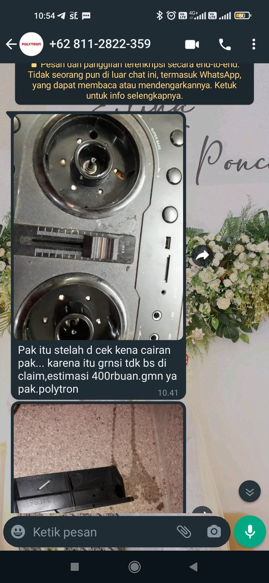 sunoktia's tweet photo. @PolytronIndo tolong pak saya beli belum ada 1 th malah suruh bayar. Pdhl menggunakan kartu garansi dan nota pembelian. https://t.co/mmbbnMKLmB