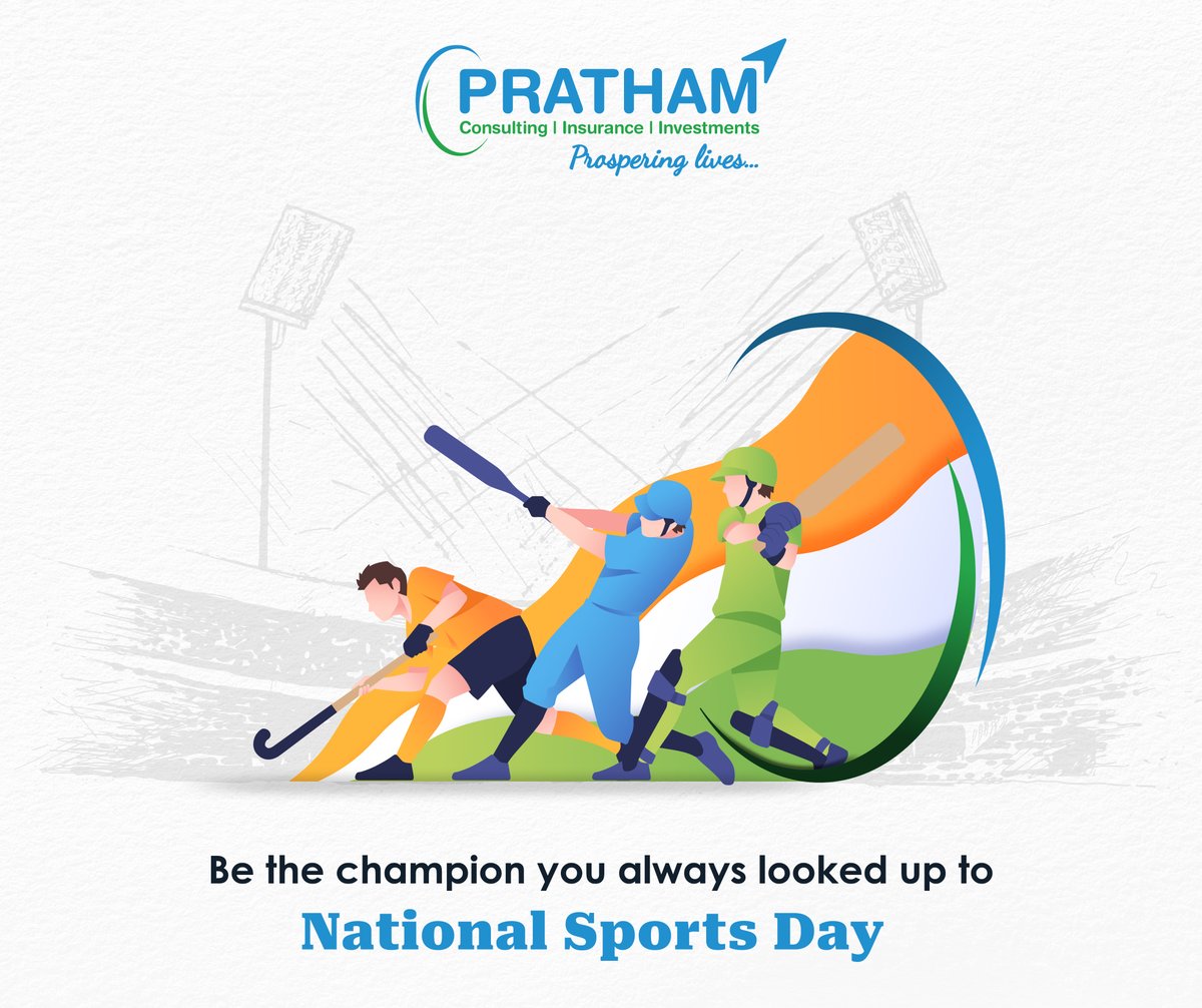 prathamservices's tweet photo. The sport  requires analyzing, planning, and strategizing new tactics while aiming for the win. We help you do the same by consulting you on your investments.
Wishing you all a very Happy National Sports Day.

#NationalSportsDay #insurance #insurancebuying #consulting https://t.co/IBqJxKIY3S