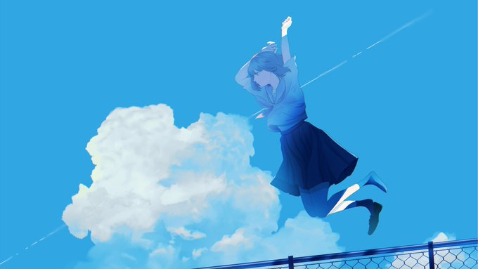「飛行機雲 セーラー服」のTwitter画像/イラスト(新着)