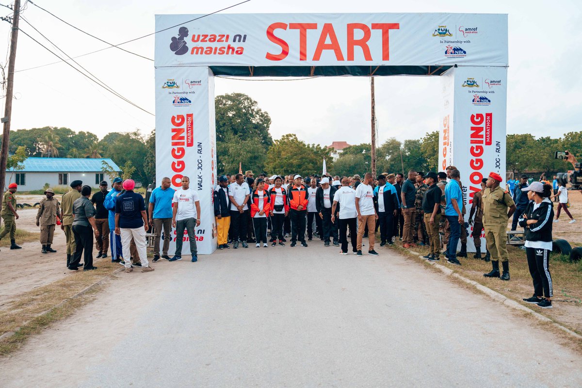 amref_malawi's tweet photo. Congratulations @AmrefTanzania, @NBCTanzania, ministry of health &amp; the people Zanzibar led by H.E the President of Zanzibar @DrHmwinyi for hosting a successful #AMREFWoggingMarathon to raise funds for medical equipment and supplies to support safe delivery in the country https://t.co/pMT36coOPn