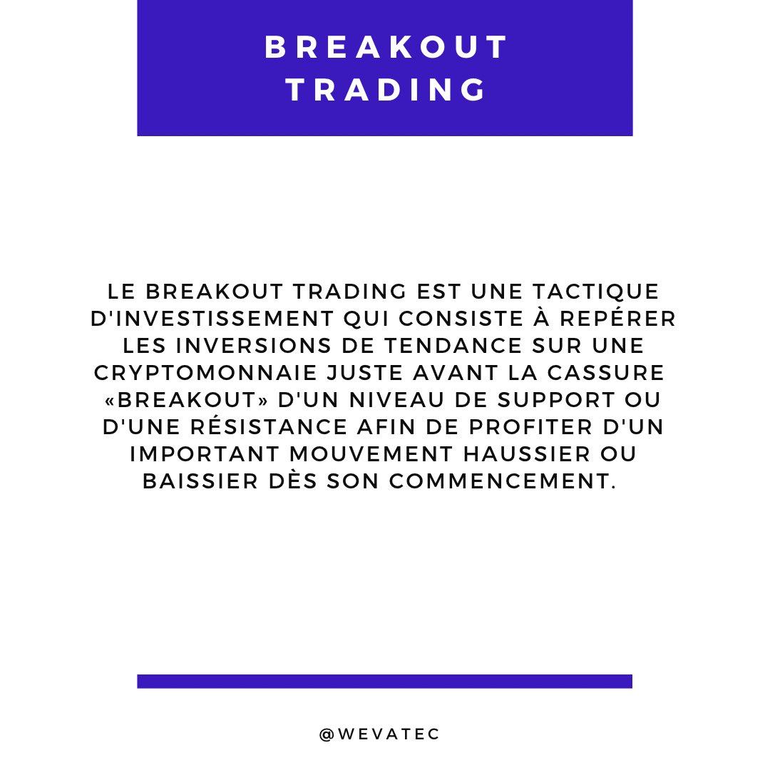 wevatec's tweet photo. Qu’est-ce le breakout trading ?

#LearnWithWevatec #Bitcoin https://t.co/19P8HCAp8G
