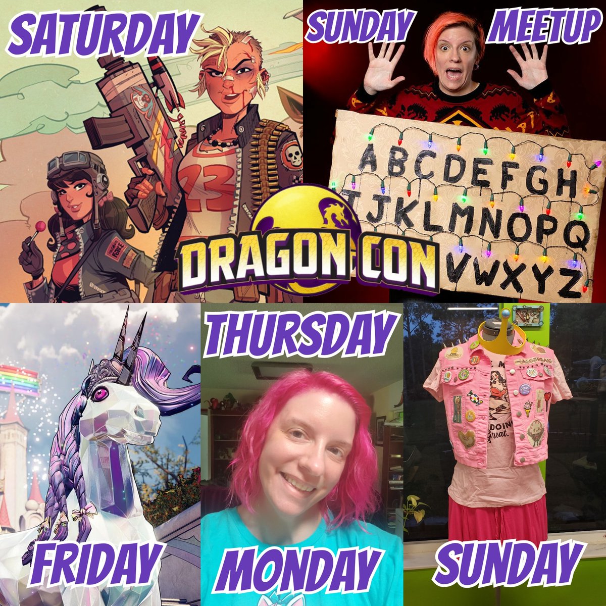 tikitwoflower's tweet photo. Lineup for Dragon Con! CAN'T WAIT! wiediikitty will be my Jet Girl during the day on Saturday, and I'll most likely just be out of costume on Thursday and Monday. https://t.co/Hkwy8mTngc