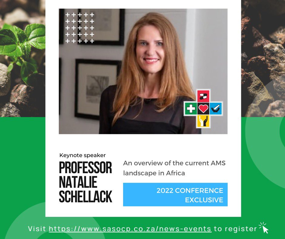 ClinpharmSa's tweet photo. We are excited to welcome Prof @NSchellack to #sasocp2022 where she will be presenting on the current landscape of AMS in Africa https://t.co/wdxrSTQmct