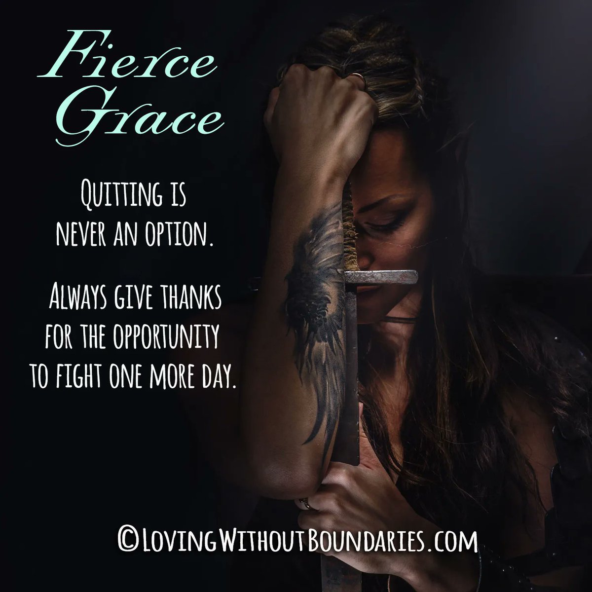 polytalkbykitty's tweet photo. Fierce Grace. Quitting is never an option. Always give thanks for the opportunity to fight one more day.
Poster created by Kitty Chambliss.

.
.
.

#openrelationship
#openrelationships
#openrelationshipcoach
#openrelationshiptips
#polyamory
#relationshipcoach https://t.co/xjKBwa7E5F