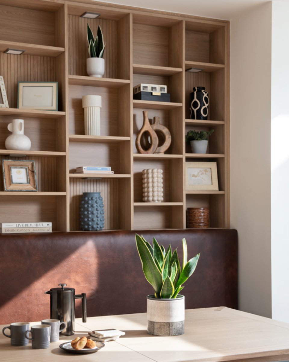 Using wood in your home brings subtle colour and warmth to your interiors, whilst creating a sustainable and biophilic paradise. The earthy tones and feel of wooden furniture pieces or structures can really transform the look and feel of a home. #woodininteriors #interiordesignuk