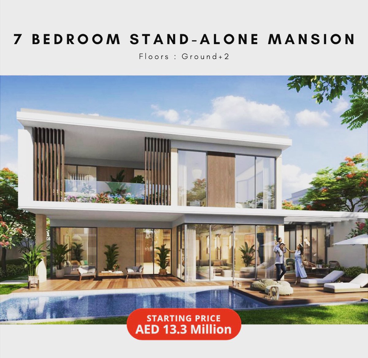 MuskaanRealty's tweet photo. Damac Beverly Hills - A collection of ultra-luxurious.

-7Bedroom Stand-alone mansion G+2
-BUA:7,285 Sq.Ft
-Plot:5,861 Sq.Ft

-Price:AED 13.3 M
(GBP 3,060,924 / USD 3,620,920)

-Payment Plan:
20% DP
70% During Construction
10% On Completion
#muskaanrealty #macmortgageconsultants https://t.co/xAREJ47JmE