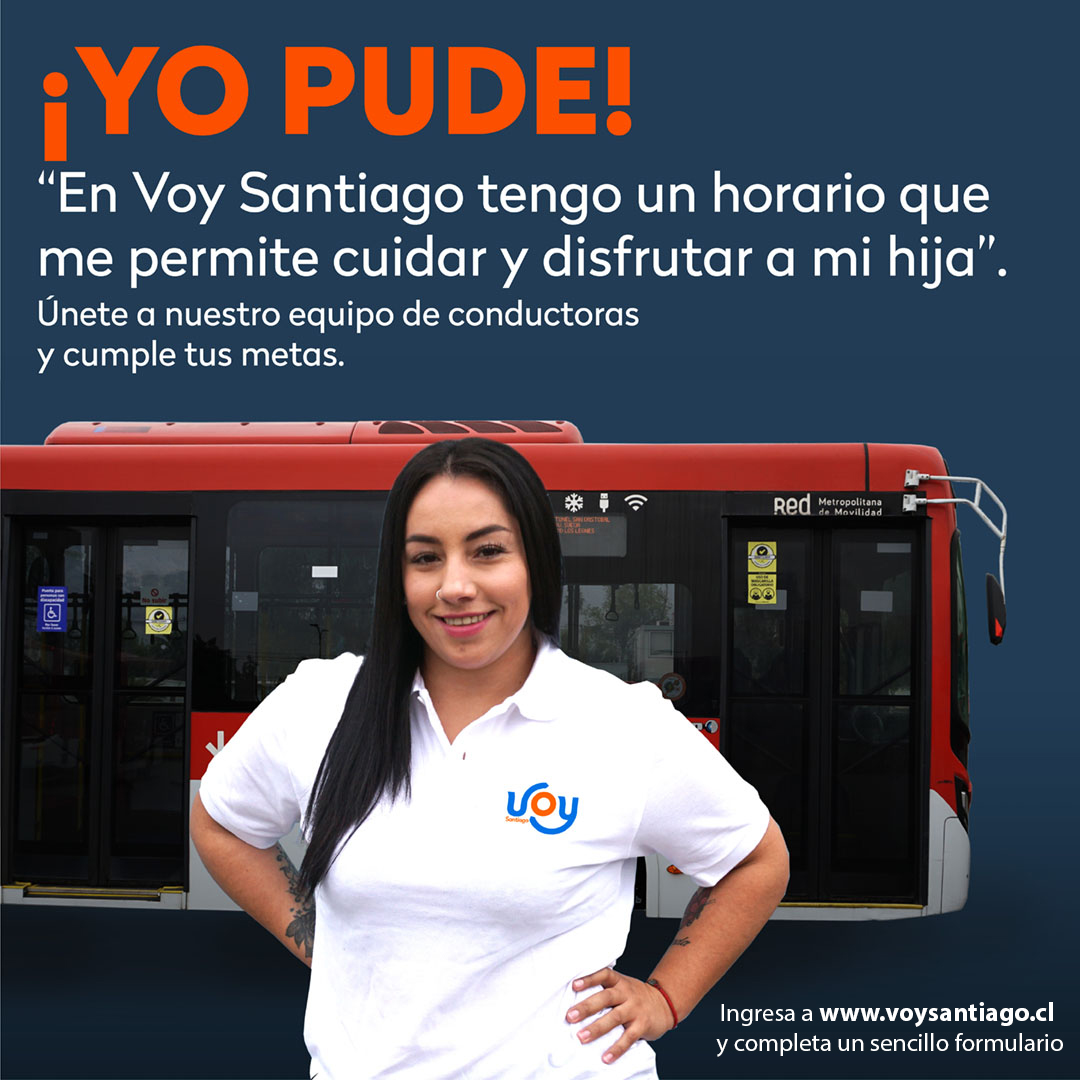 VoySantiago's tweet photo. ❤️🧡Si tienes Licencia B por más de dos años, inscríbete en los cursos que iniciaremos para que más mujeres puedan obtener su licencia profesional A3🚍y formar parte de nuestro equipo de conductoras.
¡Te esperamos!
#YoPude
@Transantiago @Red_Movilidad @MTTChile @MTTStgo @DTPMet https://t.co/jnA4R6KKJw