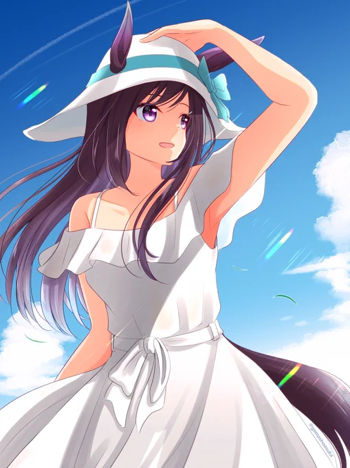 夏が終わって行きますね…#メジロドーベル#ウマ娘プリティーダービー 
