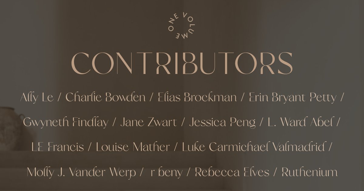 ThePrimerCo's tweet photo. Here’s our full lineup of talented contributors – from writers to artists, musicians to filmmakers, our publication encompasses all sorts of creatives that we’re very proud to be featuring. Just nine days until we go live; mark your calendars. ⏳ #ThePrimerInflections https://t.co/hcGwV4IgOj