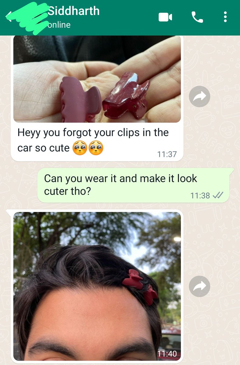 shivani_yaar's tweet photo. Should I give more clips to my tinder match? 
Coz see how cute they look 😭 https://t.co/w2t8Y5YlSc