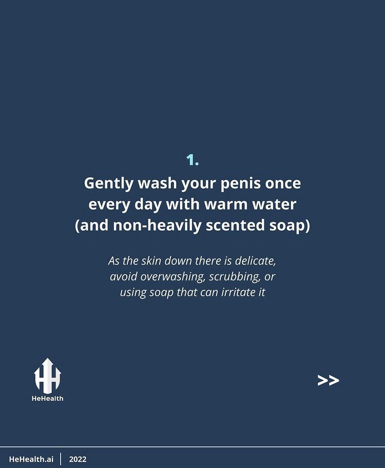 HeHealthai's tweet photo. It is super important to maintain good genital hygiene by adopting a habit of washing your penis at least once a day! This will help reduce the chances of you developing skin irritations!
#symptomchecker #healthcare #genitalhealth #hehealth #menshealth #artificialintelligence https://t.co/O6OaaK4XSS
