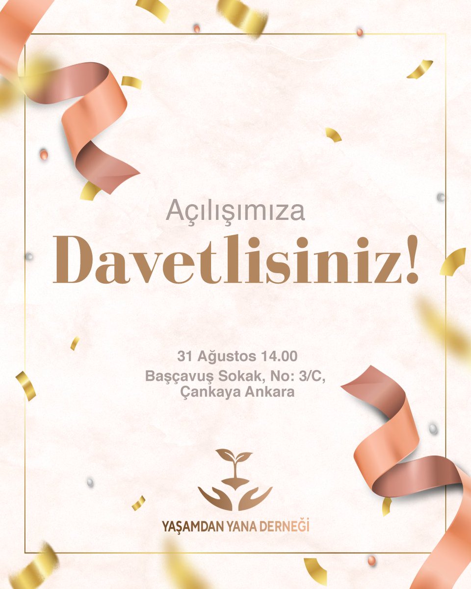 Ankara'da kurulmuş ilk vegan derneğin merkezinin açılışına davetlisiniz🌿 Gelin birlikte hayvan haklarının toplum tarafından kabulü için birlikte neler yapabiliriz, onu konuşalım.