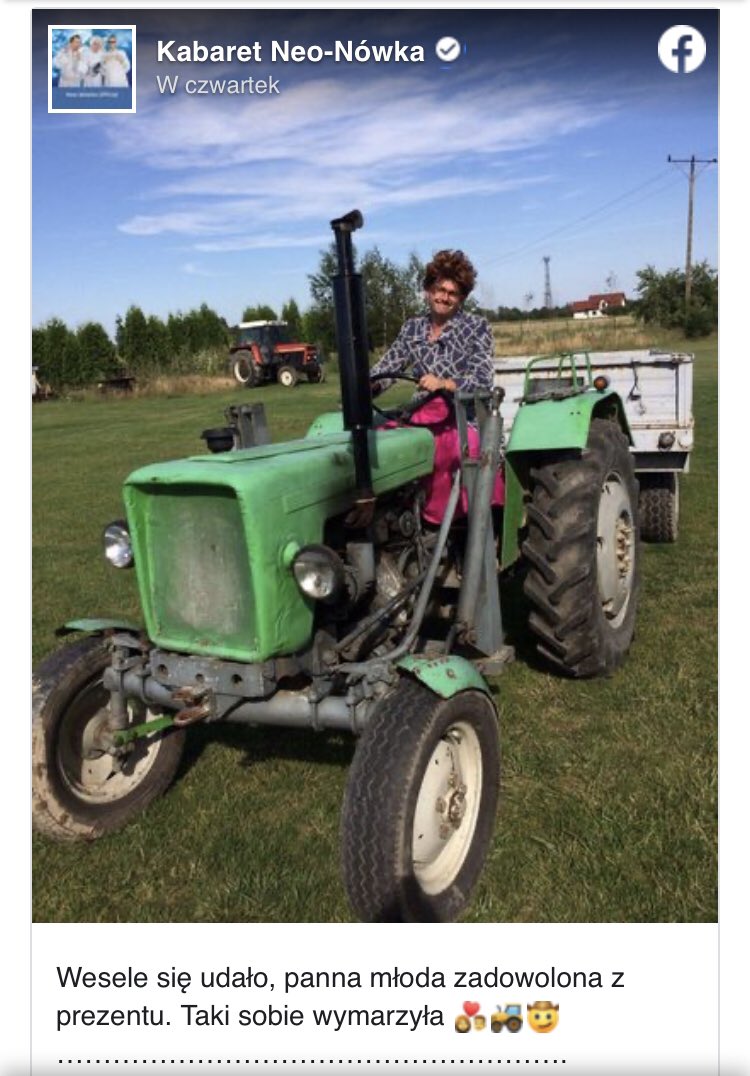 ciotkaogda's tweet photo. #neonowka 🚜👨🏻🌾😜 https://t.co/FnR279IzX2