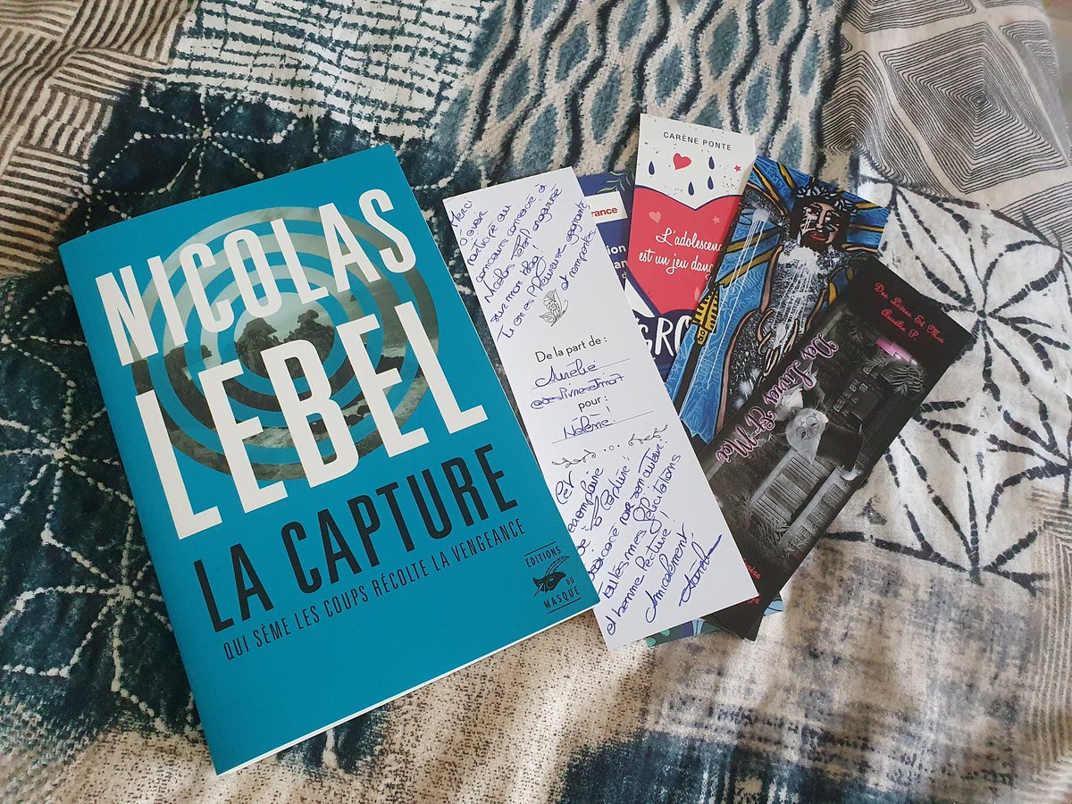 Hell7777's tweet photo. Bien reçu !! @DesLivresEtMoi7 📖👍🫶
ET Merci pour ces beaux Marque-Pages !!😊😜😍
#LaCapture #NicolasLebel @EditionsMasque https://t.co/AtPHtxsZQJ