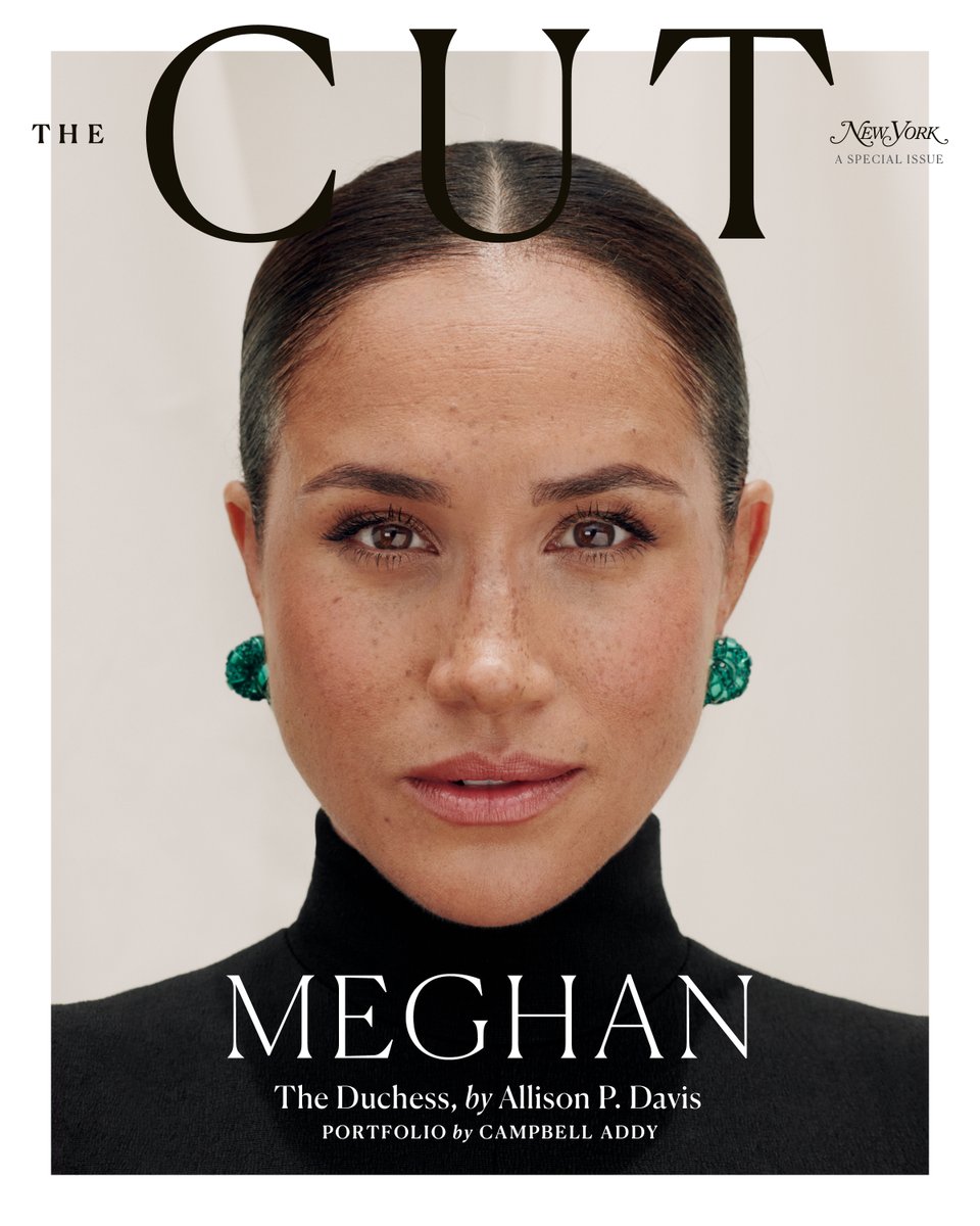 Presenting our Fall Fashion issue cover star: Meghan, the Duchess of Sussex. She’s left the Firm behind. Harry’s found a polo team in Santa Barbara. The kids are doing great. Now she's ready for her own next act. @AllisonPDavis reports: thecut.io/3wBQut0