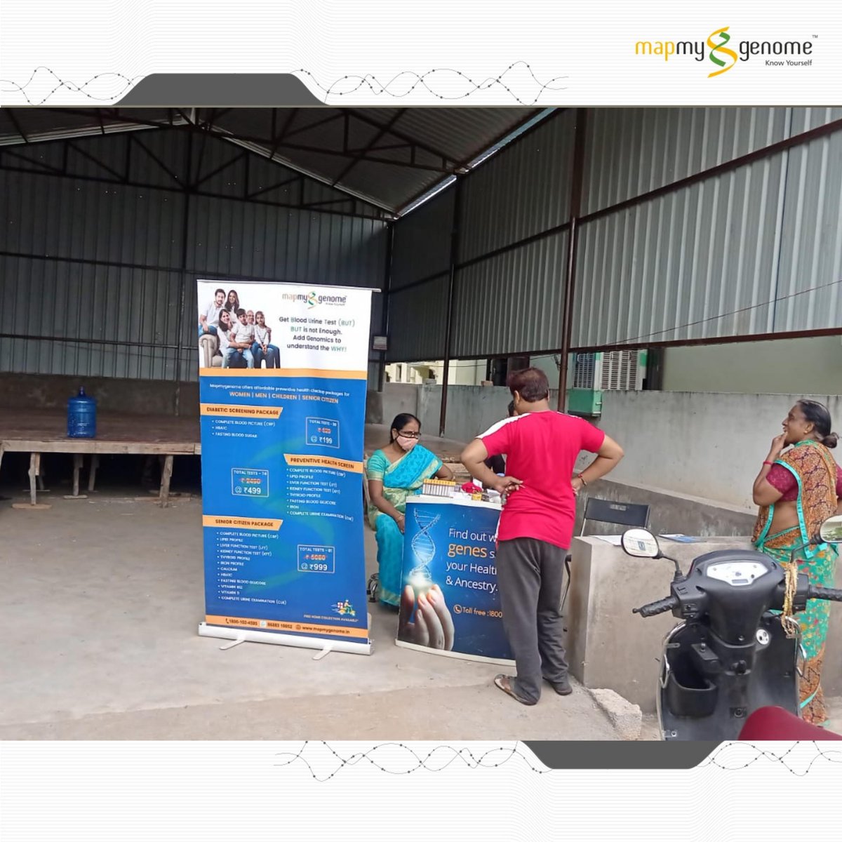 mapmygenome's tweet photo. 👉 Health camp organised by Mapmygenome at Siddhartha Enclave, Beeramguda
#healthcamp #diagnosticlab #dianostics #diagnostictests #bloodtests #diagnostictestings #healthcampaign #healthcare #healthcheckup #medical #hyderabad #delhi #bengaluru #mapmygenome #knowyourself https://t.co/gJ9nPwyl8m
