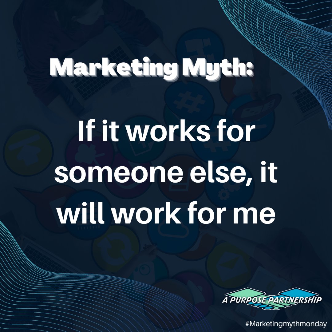 "Businesses fall into the trap of trying to copy what the social media ""gurus"" suggest:

You need to be on every platform all the time!

 Pick the 2 platforms where your customers are and focus on them.

#socialmedia #Marketing #APP #strategistswhodothework"