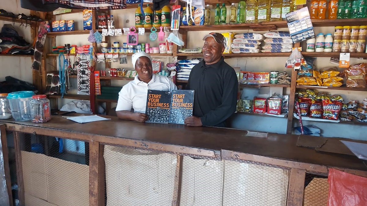 The Country Office Director @ilo - @hphororo having a good laugh with a @GlobalSpotlight beneficiary in Chipinge. The programme includes economic empowerment & personal mastery, gender transformation, GBV, financial literacy etc. @euinzim @tsitsi_ida @UNZimbabwe @ILOAfrica