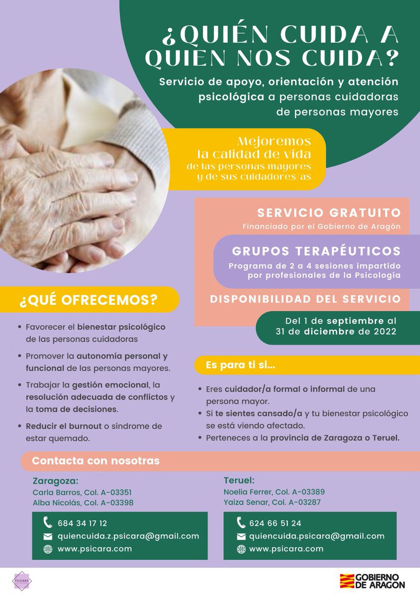 Aquí más información en formato póster. Un recurso muy interesante, para cuidadores de personas mayores.