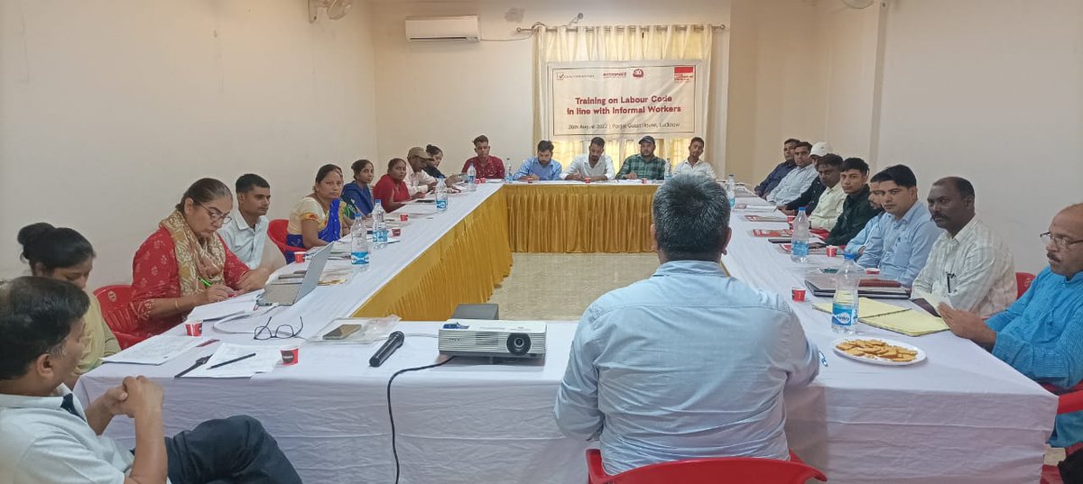 C9Khalid's tweet photo. State Level Meeting with leaders of various organizations, CBOs and unions on Labour Codes inline with informal workers organized by @ActionAidIndia in Lucknow.A state  campaign has been planned for the informal workers to demand for Urban Emplopment Guarantees Act in the state. https://t.co/9sE88zwrWx