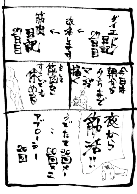 筋肉日記27日目

体幹トレーニングした 