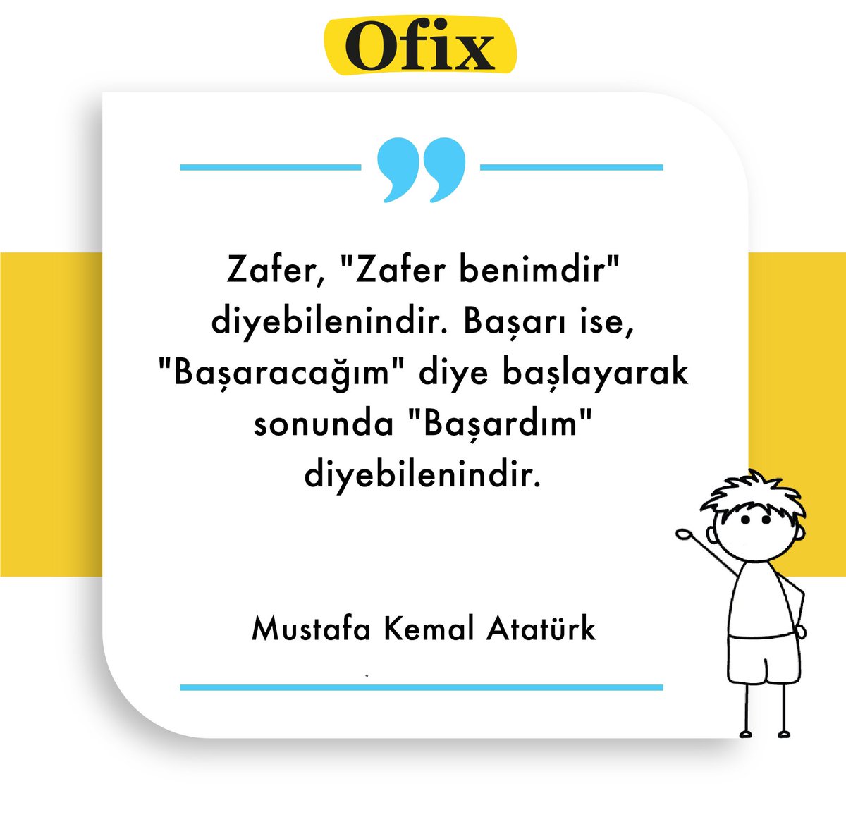 ofixcom's tweet photo. Büyük zaferimizin 100. yılını kutlarken ulu önderimiz Mustafa Kemal Atatürk'ü saygıyla anıyoruz. #30AgustosZaferBayramı #gününsözü #Atatürk https://t.co/drSZMLSyiN