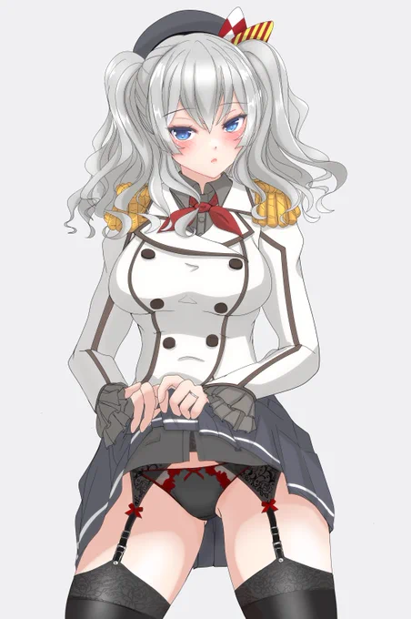 カシマチャン wear a garter belt カワイイ 
