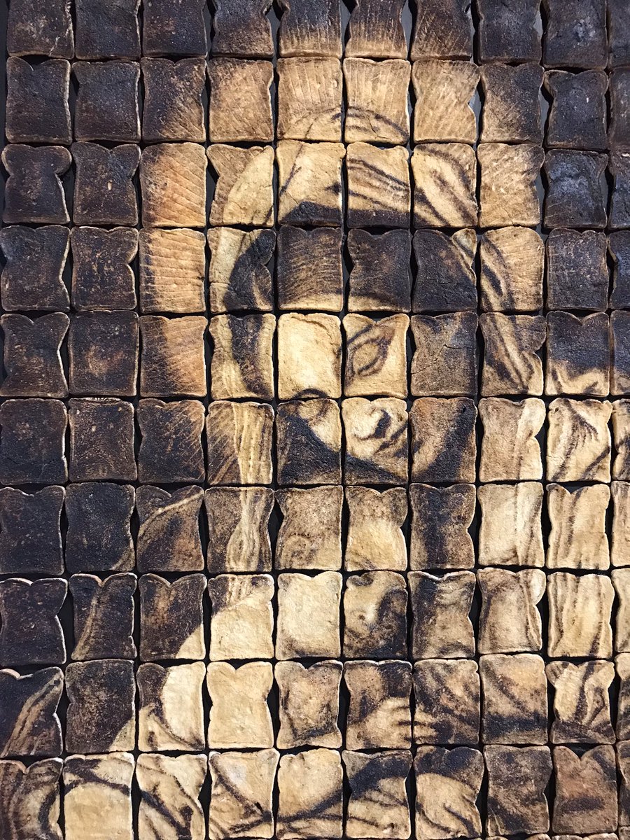 _poppyj's tweet photo. Blown away by this artwork made of toast in St Michael &amp; All Angels Church, Haworth 🤯 https://t.co/1lla0qdxSg