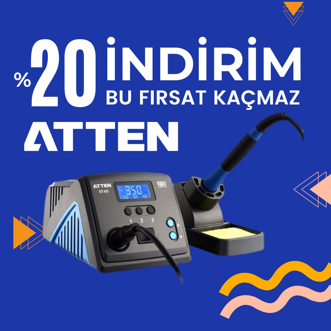 ProSMT_'s tweet photo. Büyük İndirim! Atten lehimleme ekipmanlarında yıl sonuna özel %20 indirim kampanyası!
https://t.co/so2eneLpML
#Havya #Elektronik #Lehim #Prosmt #PCB #Electronics #Electrician #Maker #IOT https://t.co/UMPmvfQ2Kq