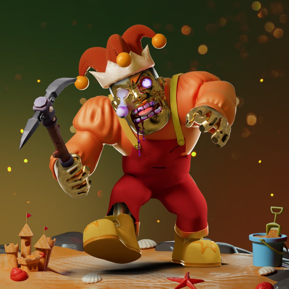 A professional fool indeed.🤡

Meet Jester D’Clown — the wittiest addition to the Zombie Army.

#nfts #nftcommunity #nftcollector #nftart #zmax #zombiemax #zombiearmy