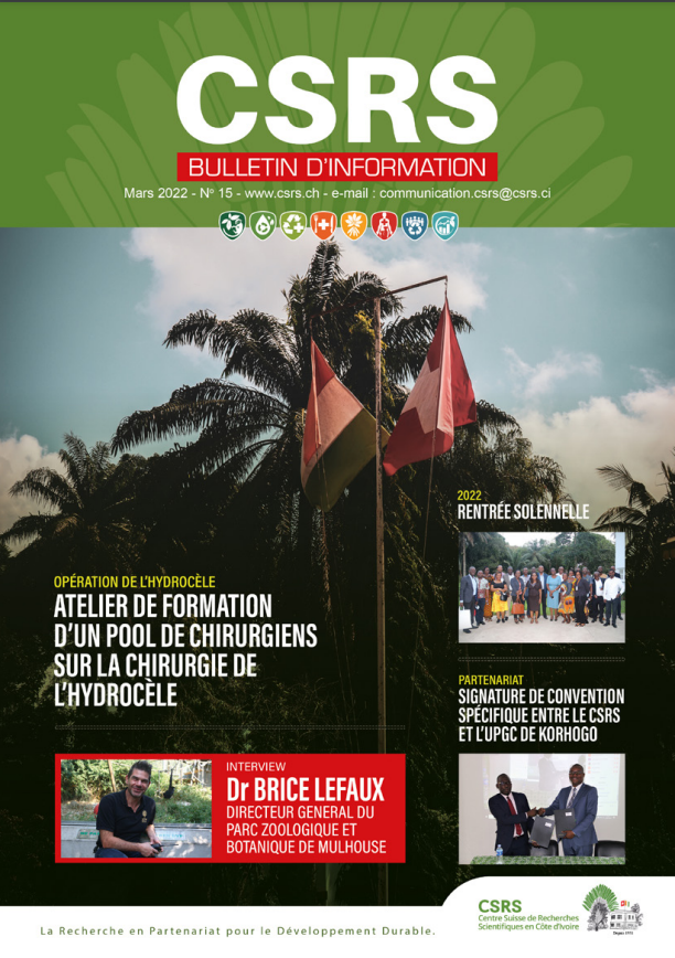 CSRS_CIV's tweet photo. Nous vous invitons à découvrir le bulletin d'informations N°15 du @CSRS_CIV . 
Un voyage dans l'univers de votre Institution régionale de recherche scientifique. 
Bonne lecture à tous ! 👉https://t.co/BSYICqklIK https://t.co/uwhZXJCwAE