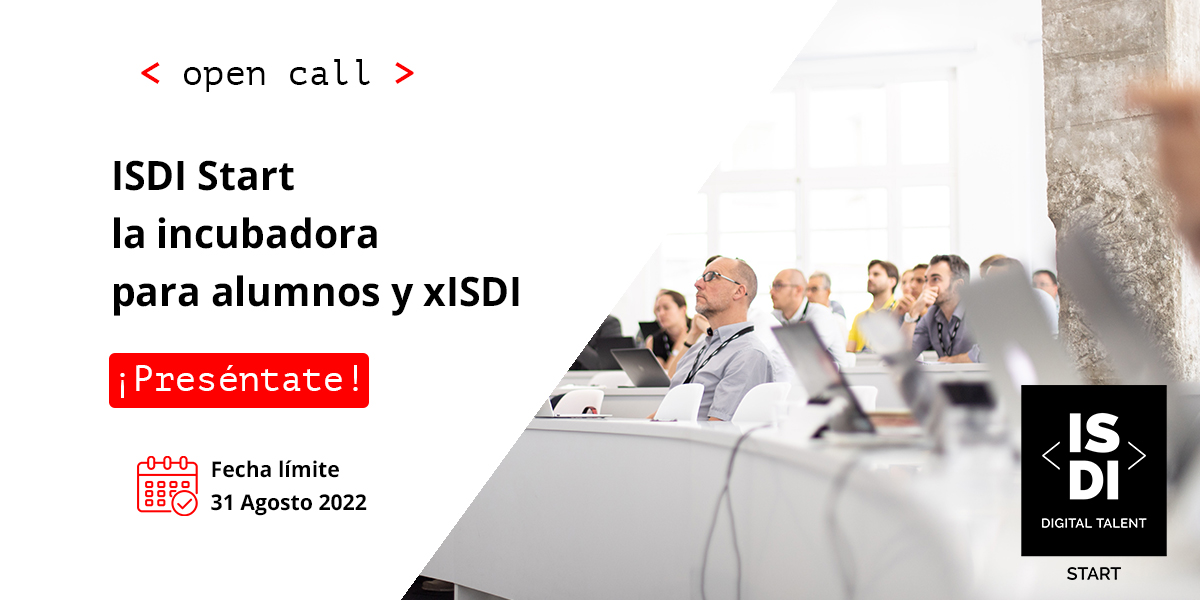 ISDIacc's tweet image. Quedan 3 días para que cerremos la convocatoria de #ISDIStart! Si estás cursando o has cursado alguno de los máster de @ISDI_edu y si tienes una idea que quieras lanzar al mercado...¡éste es el momento! 
accelerator.isdi.education/isdistart/