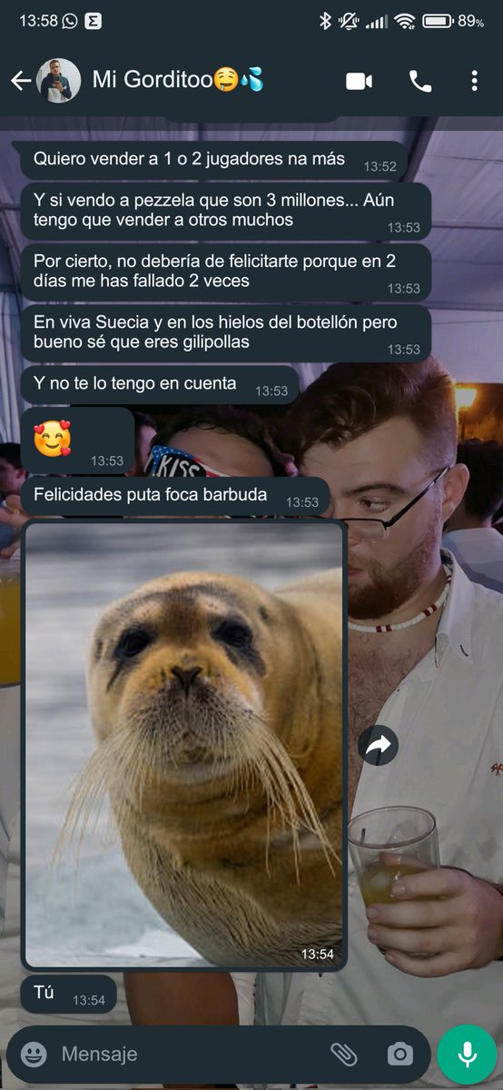 No te digo que me lo superes, igualamelo. Gracias puto seboso <a href="/DavidPeco22/">David García</a> 

Pdt: tú me fallaste en el Sonorama...🙄