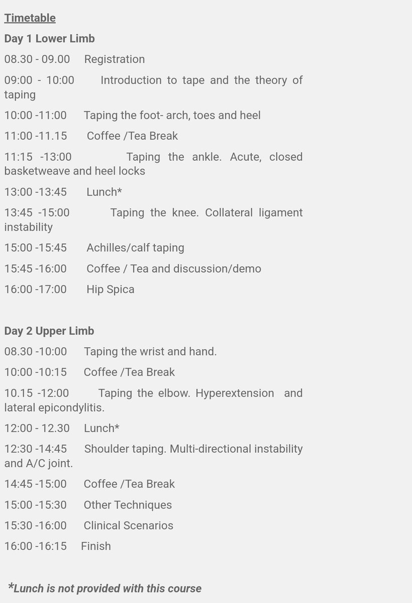 physiosinsport's tweet photo. 𝙏𝙖𝙥𝙚 𝙡𝙞𝙠𝙚 𝙖 𝙋𝙧𝙤!

Pick up strapping tips+skills from ProSport Physios,@TeamGB &amp; #CWGphysiosinsport Laura Hanna @rspb04

Sept 24/25
Colchester,Essex

Book your place HERE:
https://t.co/0wwRt42KZF

Current Taping Techniques: Principles, Practical, Evidence

#LearnWithUs https://t.co/Fu4cev0JgX