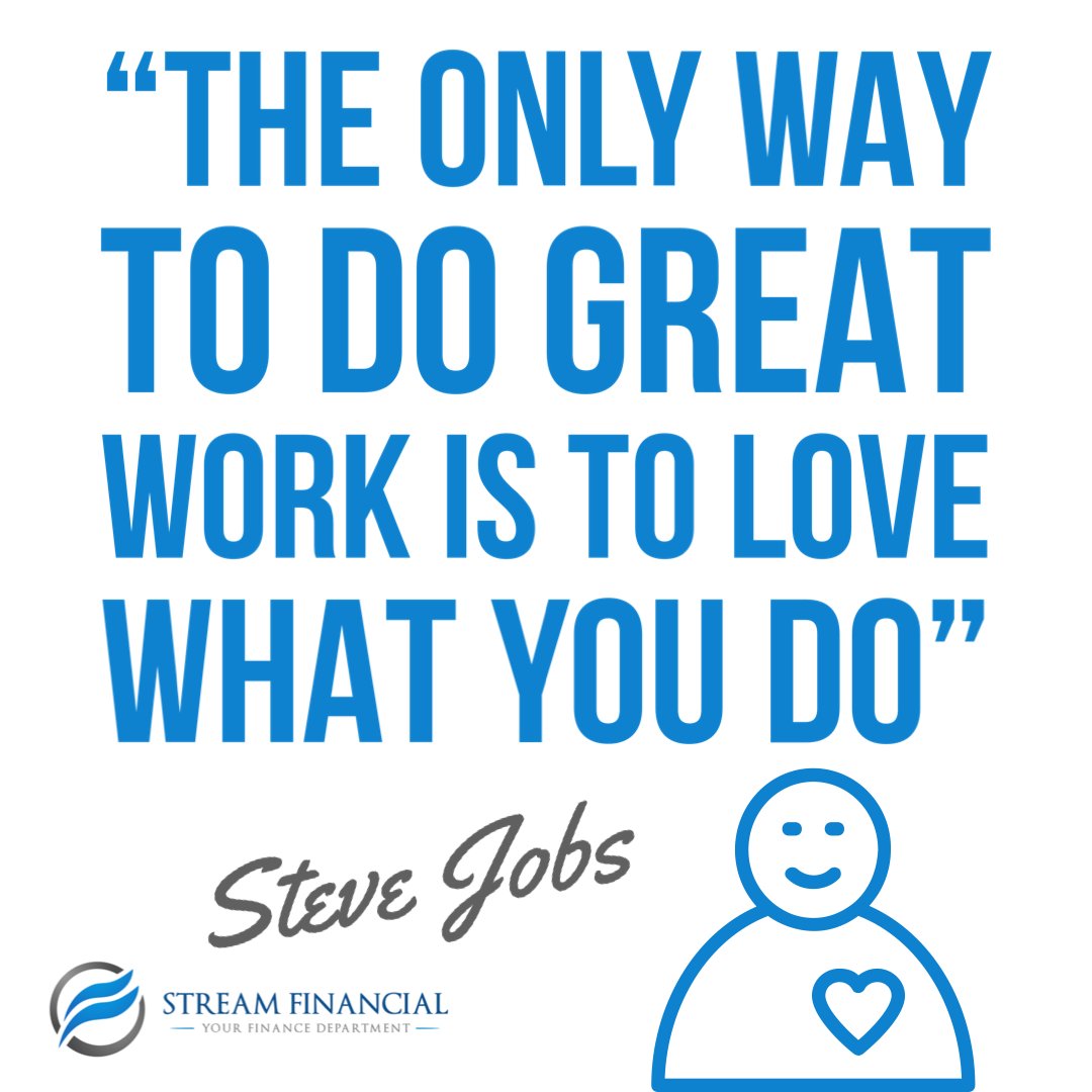 “The only way to do great work is to love what you do” 

#MondayMotivation