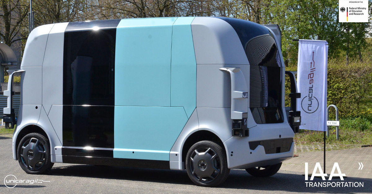 UNICARagil's tweet photo. The countdown is on, 20 days to go until the autoCARGO makes its way to the IAA Transportation to demonstrate automated parcel delivery.

#iaa #iaatransportation #autoTAXI #autoELF #autoSHUTTLE #autoCARGO #UNICARagil #autonomousvehicles #eMobility #future #automateddriving https://t.co/2aHgSSZbPt
