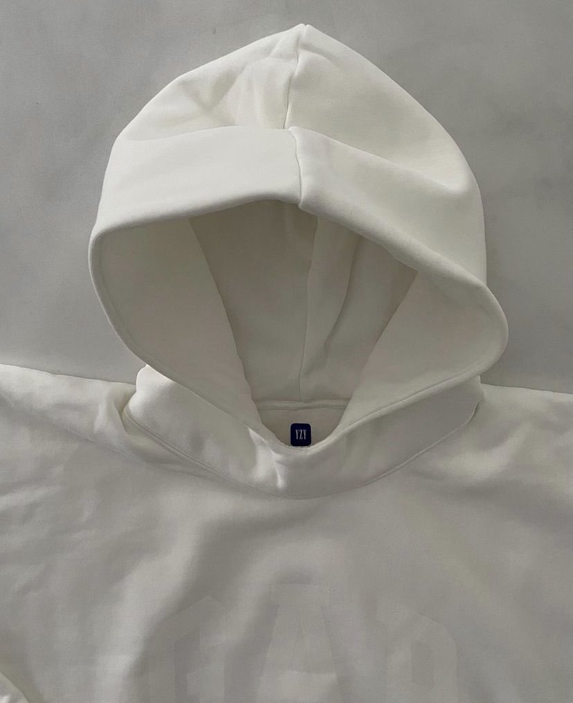 Yeezy x Gap x Balenciaga Dove hoodie “White” colourway first look