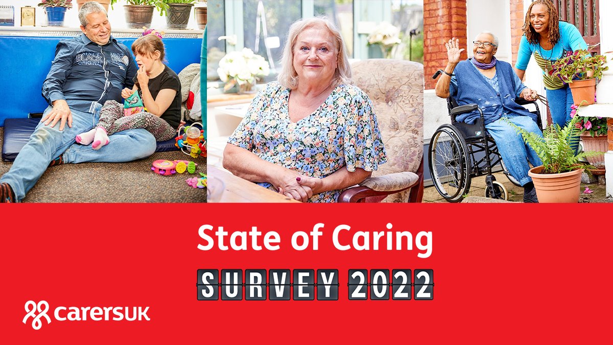 Can you spare 20 minutes this afternoon? #UnpaidCarers it's time to have your say about your unique experiences with The State of Caring survey! Help @CarersUK shape the services and support you receive by clicking the link, you have until the 11th!👉 surveymonkey.co.uk/r/YR93X7L